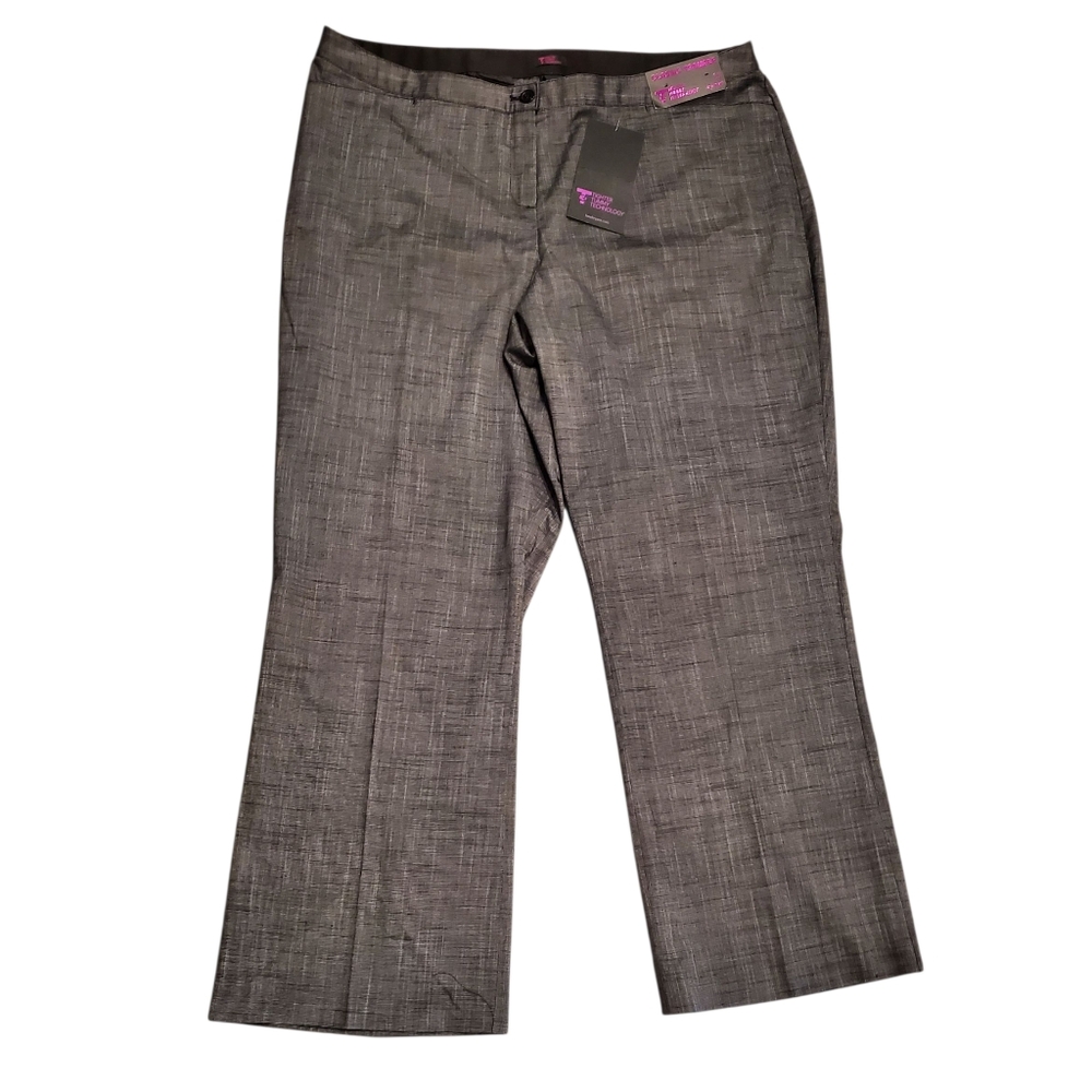 Lane Bryant Classic Dark Gray Trouser Pants Tighter Tummy Technology Size 20